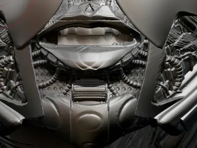 mech head based on tutorial study Free 3D model