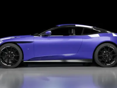 Aston Martin DB11 Low-poly 3D model