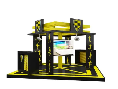 Booth Exhibition Stand a602c  3D model