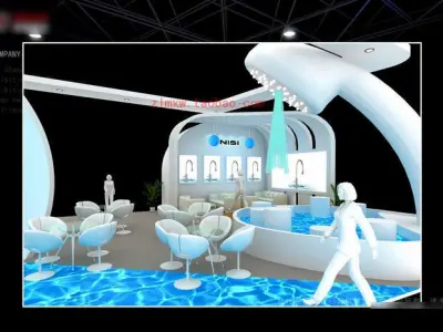 Exhibition - Area -10X16-3DMAX2009-04 3D model