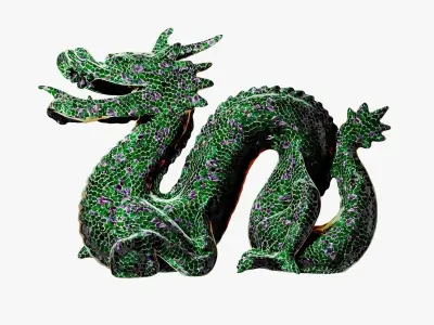 8k Magic green amethyst mosaic skin and several colors Texture