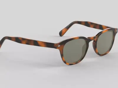 Paloma Eyewear Glasses Low-poly 3D model