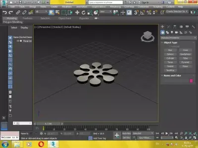 Floral ornament for 3d print 3D print model
