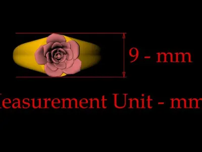 Rose Ring - 0021 3D print model