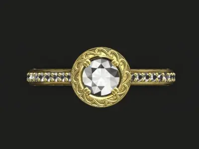 round set ring 3D print model