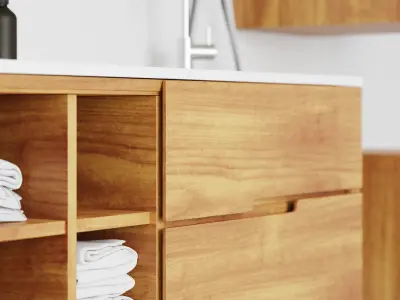 Bathroom Furniture Set 3D model