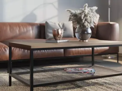 Ikea Couch Table Remodeled 3D model