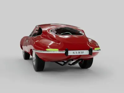 Jaguar E-Type 1061 3D model