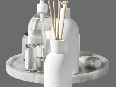 Decor White Mint Bundle Set 43 3D model