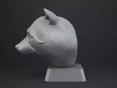 Raccoon Bust - Animal Figurine 3D print model