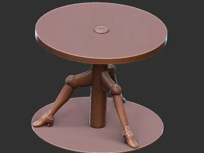 TABLE HUMAN FURNITURE 3D print model