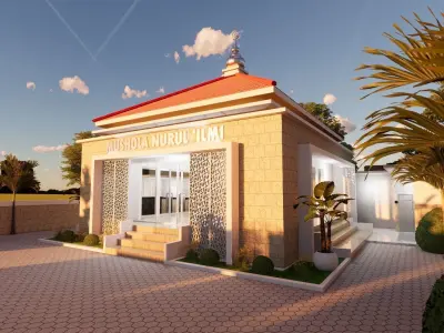 Islamic Architecture Mosque SmallMosque Roomprayer 3D model