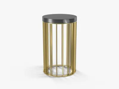 Baker No 9369 Brass Drink Table Lexicon Low-poly 3D model