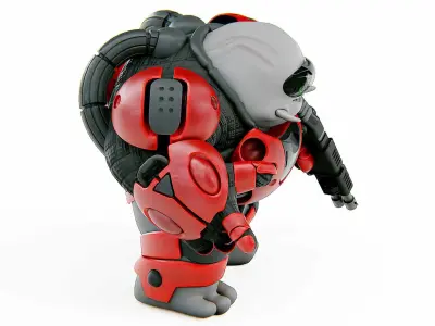 ALIEN MOBBY B-6  Rigged for Unreal Engine - Unity - MIXAMO 3D model