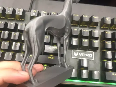 Greyhound Art Sculpture 3D print model