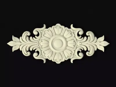 Central decor ornament for furniture 3D model 673