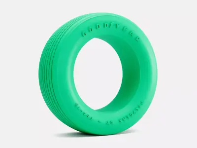 15x7 Goodyear Polyglas F60-15 Tire 3D print model