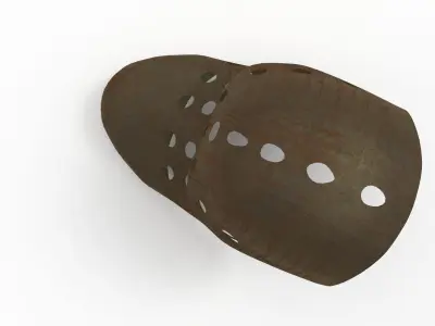 Low-poly duck style goalie hockey mask Low-poly 3D model