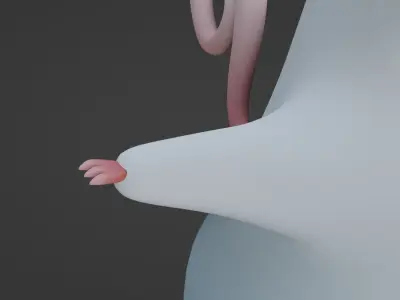 Cartoon Hamster Not Rigged 3D model