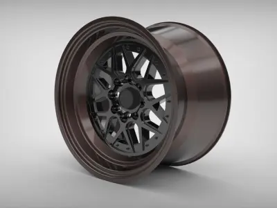 1039 Wheels Low-poly 3D model