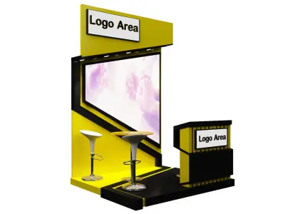 Booth Exhibition Stand a349b  3D model