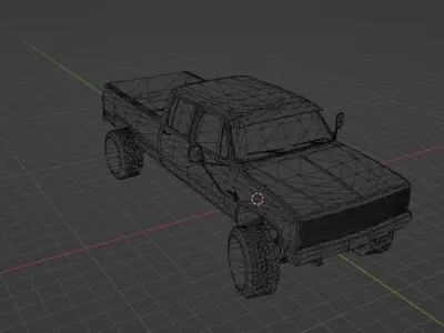 Chevy Squarebody CrewCab Show Truck 3D model
