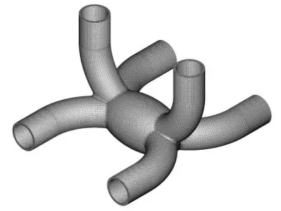 Innovative Copper U Fitting 3D print model