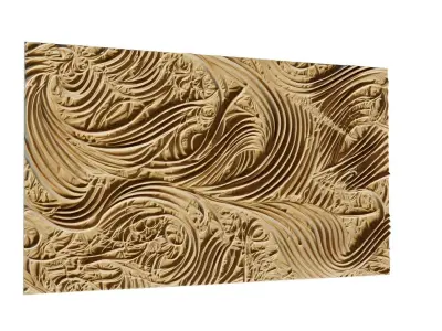 mural decor set wall panel 23 3D model