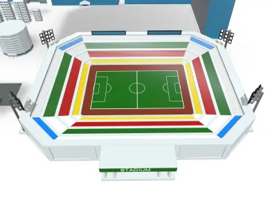 Buildings Low Poly Pack - 46 Models 3D model