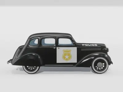 Dodge Sedan Police model 3D model
