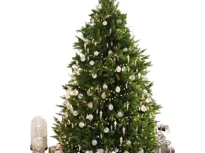 Christmas tree 3D model 6