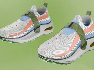 Sneaker Shoes Low-poly 3D model
