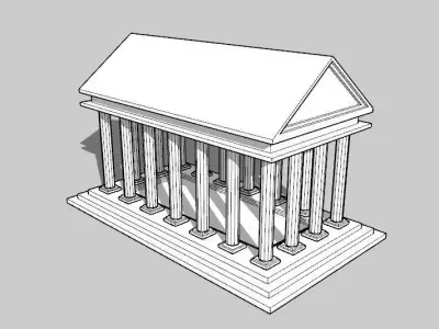 GREEK BUILDING 3D model