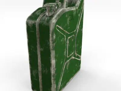 Jerry Can Worn PBR Low-poly 3D model