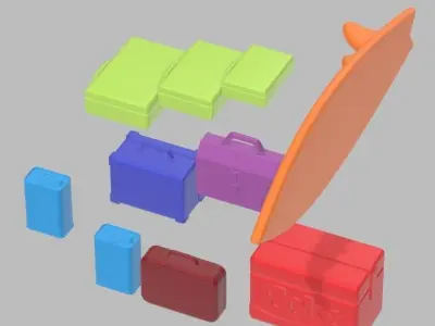 ROOF HACK FOR 1 64 DIECAST SCALE CARS WITH ACCESSORIES 3D print model