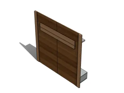 Painel Theo DJ Moveis Forniture Panel 1200 x 1200 mm 3D model