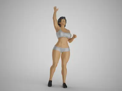 Volleyball Girl 4 3D print model