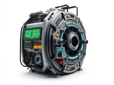 Futuristic Generator Model Pack Low-poly 3D model