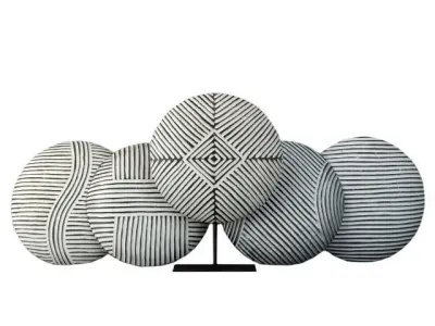 Zulu Round Shields 3 3D model