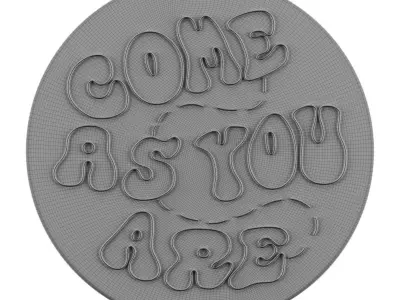 Come As You Are Neon Sign 3D model purchase