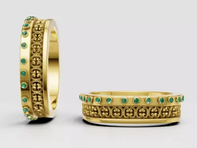  Luxury Gold Rings 3D Printable Models 3D print model