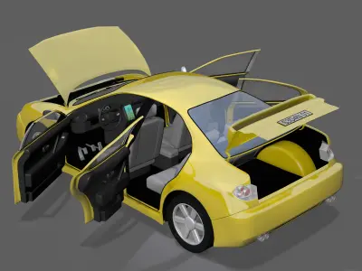 High-end Sedan Car 3D model