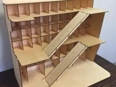 Car park shelf 3D model