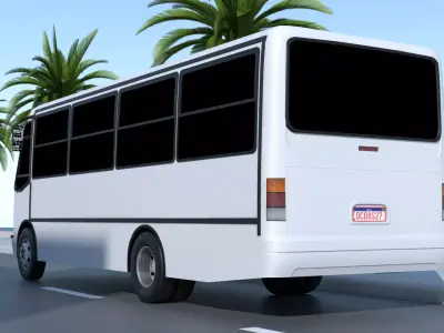 Caio Carolina V Mercedes-Benz LO-814 Low-poly 3D model