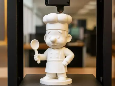 Cartoon Chef Figurine 3D print model