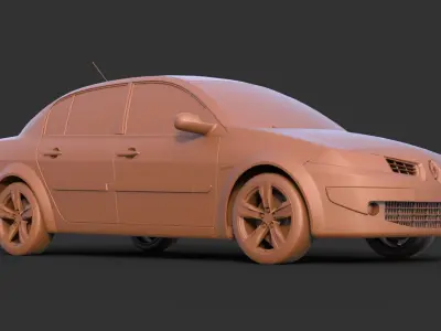 Renault Megane 3D print model