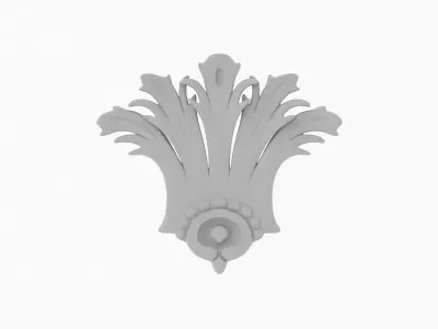 Cartouche Ornament 004 3D model