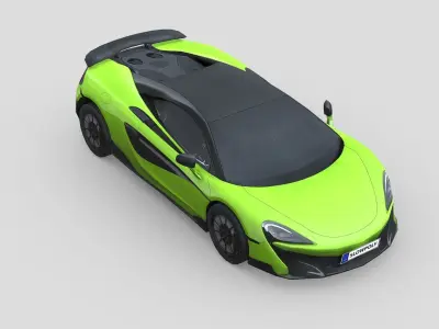 McLaren 600LT 2019 Low-poly 3D model