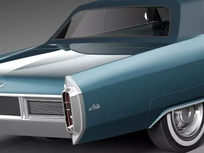 Cadillac DeVille 1965 Convertible 3D model