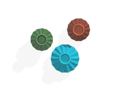 Vase composition with 3 3D print model